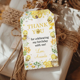 Etiquetas Para Regalos Bumblebee First Bee Day Birthday Party Thank You