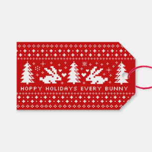 Etiquetas Para Regalos Bunnies Hoppy Holidays Cute Conejos Desde