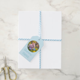 Etiquetas Para Regalos Bunny Bliss - Pascua de conejo rosado