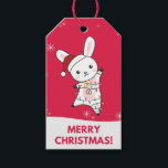 Etiquetas Para Regalos Bunny Merry Christmas Winter Animals Rabbits Gift<br><div class="desc">El conejo para Navidades con luces de hadas. Animales divertidos con regalos y nieve para las vacaciones. También es gracioso para los Navidades en julio. Hasen son animales dulces y perfectos para los Navidades.</div>