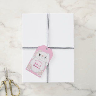 Etiquetas Para Regalos Bunny Rabbit Baby Shower Pink