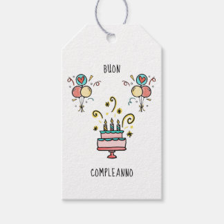 Etiquetas Para Regalos Buon Compleanno | Happy Birthday