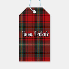Etiquetas Para Regalos Buon Natale Plaid