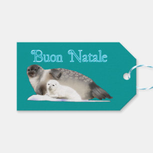 Etiquetas Para Regalos Buon Natale - Sello de anillo