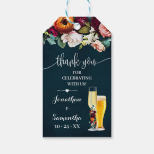 Etiquetas Para Regalos Burbujas de la Marina de Vino y eructos Favor de l