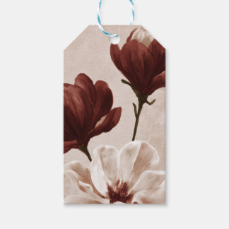 Etiquetas Para Regalos Burgundy Bloom | Regalo floral personalizado de ro