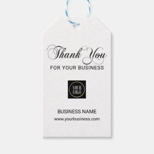 Etiquetas Para Regalos Business Corporate GRACIAS A USTED White Black Add