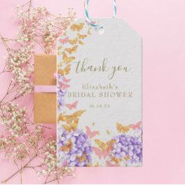 Etiquetas Para Regalos Butfly Bridal Shower Hydrangea Boho Gracias