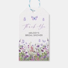 Etiquetas Para Regalos Butfly Wildflower Bridal Shower
