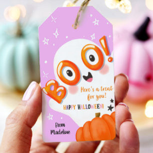 Etiquetas Para Regalos ¡Buuu! Regalo de Fantasma Lindo de Halloween para 