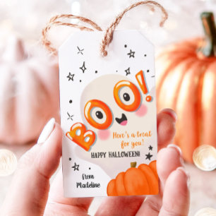 Etiquetas Para Regalos ¡Buuu! Regalo de Fantasma Lindo de Halloween para 