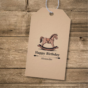 Etiquetas Para Regalos Caballo de Balanza