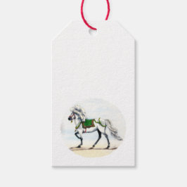 Etiquetas Para Regalos Caballo islandés de Navidad Jol