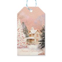 Cabaña de Navidad Rosa Caprichosa