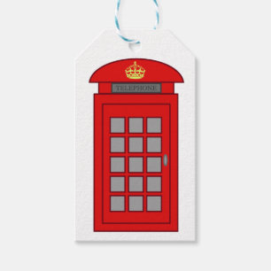 Etiquetas Para Regalos Cabina de teléfonos británica
