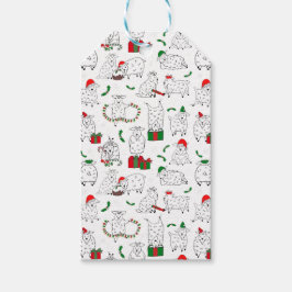 Etiquetas Para Regalos Cabras festivas en Navidades