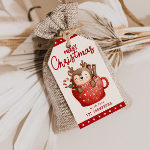Etiquetas Para Regalos Cacao Caliente Feliz Navidad Santa Navidad