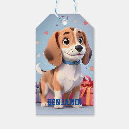 Etiquetas Para Regalos Cachorro Beagle Juguetes y Regalos Coloridos