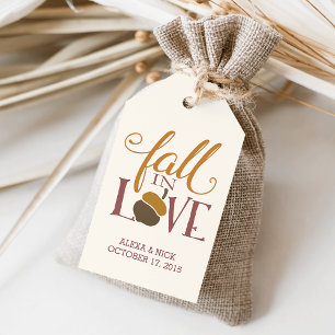 Etiquetas Para Regalos Caer enamorada Autumn Acorn Favor