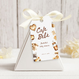 Etiquetas Para Regalos Cafe Bebe Baby Is Brewing Coffee Brown Baby Shower