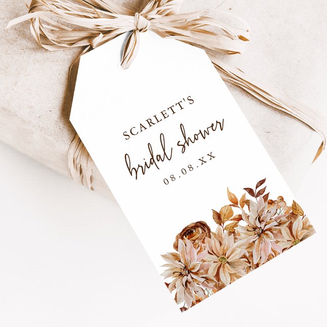 Etiquetas Para Regalos Caída Bridal Shower (Fall Bridal Shower Gift Tags
)