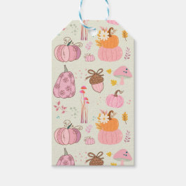 Etiquetas Para Regalos Caída rosa