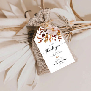 Etiquetas Para Regalos Caída Rustica deja Boda