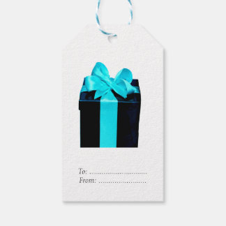 Etiquetas Para Regalos Caja de regalo con arco satinado