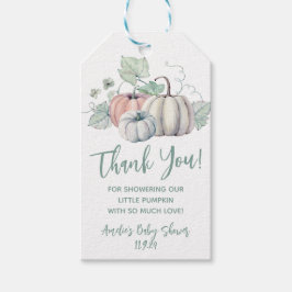 Etiquetas Para Regalos Calabacita, Otoño, Favor de Baby Shower de Otoño G