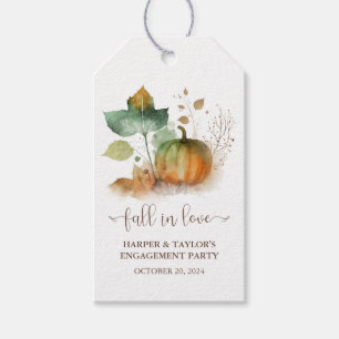 Etiquetas Para Regalos Calabaza Rústica Elegante Enamórate