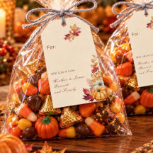 Calabaza y Hojas de Acuarela Boho de Acción de Gra