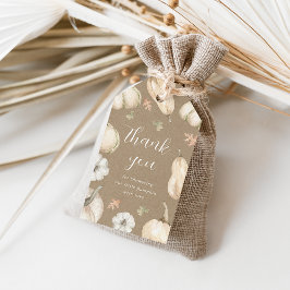 Etiquetas Para Regalos Calabazas rusticas caen Baby Shower Gracias Por Fa