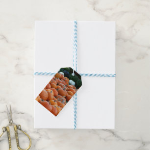 Etiquetas Para Regalos Calabazas y Mamáes Fotografía de la cosecha de oto