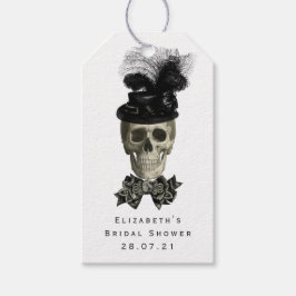 Etiquetas Para Regalos Calavera elegante
