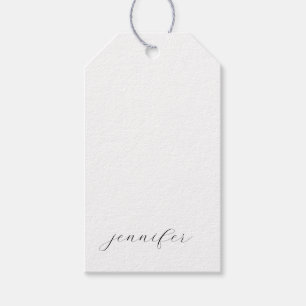 Etiquetas Para Regalos Caligrafía Clásica Minimalista Profesional