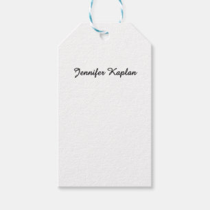 Etiquetas Para Regalos Caligrafía Clásica Minimalista Profesional