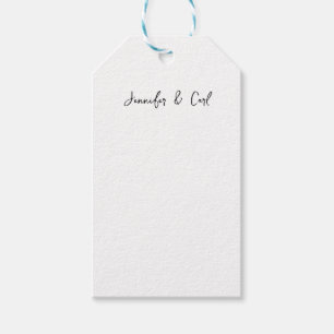 Etiquetas Para Regalos Caligrafía clásica profesional minimalista sencill