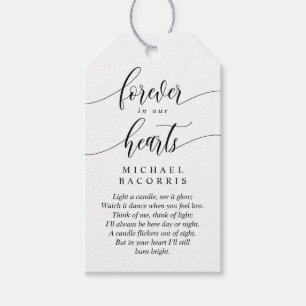Etiquetas Para Regalos Caligrafía moderna, letra negra, vaina funeraria
