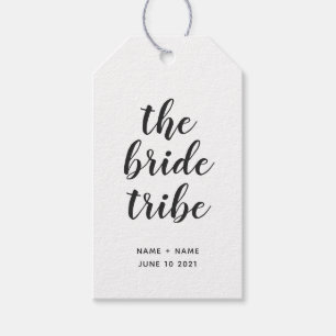 Etiquetas Para Regalos Caligrafía personalizada El Boda de la tribu de no