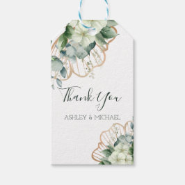 Etiquetas Para Regalos Caligrafía simple Boda floral de vegetación rústic