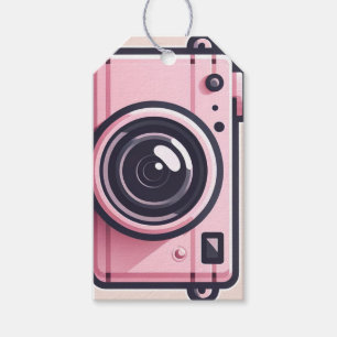 Etiquetas Para Regalos Cámara fotográfica instantánea Trendy Pink Snapsho
