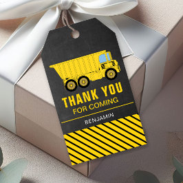Etiquetas Para Regalos Camión Construcción Fiesta de Cumpleaños Favor
