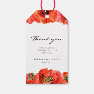 Etiquetas Para Regalos Camionetas rojas acuarela boda