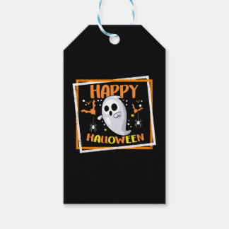 Etiquetas Para Regalos Camisa de disfraces de Halloween, fantasma feliz d