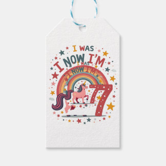 Etiquetas Para Regalos Camiseta de cumpleaños de unicornio Vintage tenía 