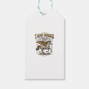 Etiquetas Para Regalos Camiseta de diseño de jinete de fantasía de dragón