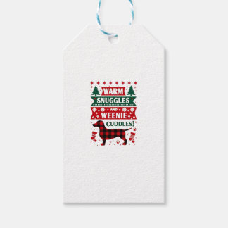Etiquetas Para Regalos Camiseta de pijama de Navidad para perro salchicha
