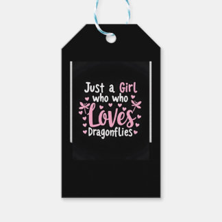 Etiquetas Para Regalos Camiseta Libélula Solo Una Chica Que Ama Las Libél