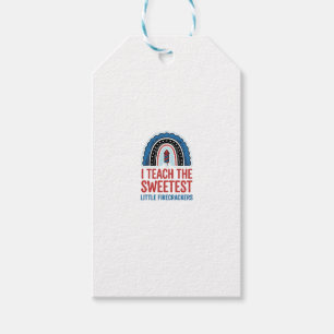 Etiquetas Para Regalos Camiseta Vector Vintage de Profesora Fuegos Artifi