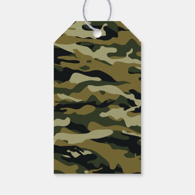 Etiquetas Para Regalos Camo (Reverso)